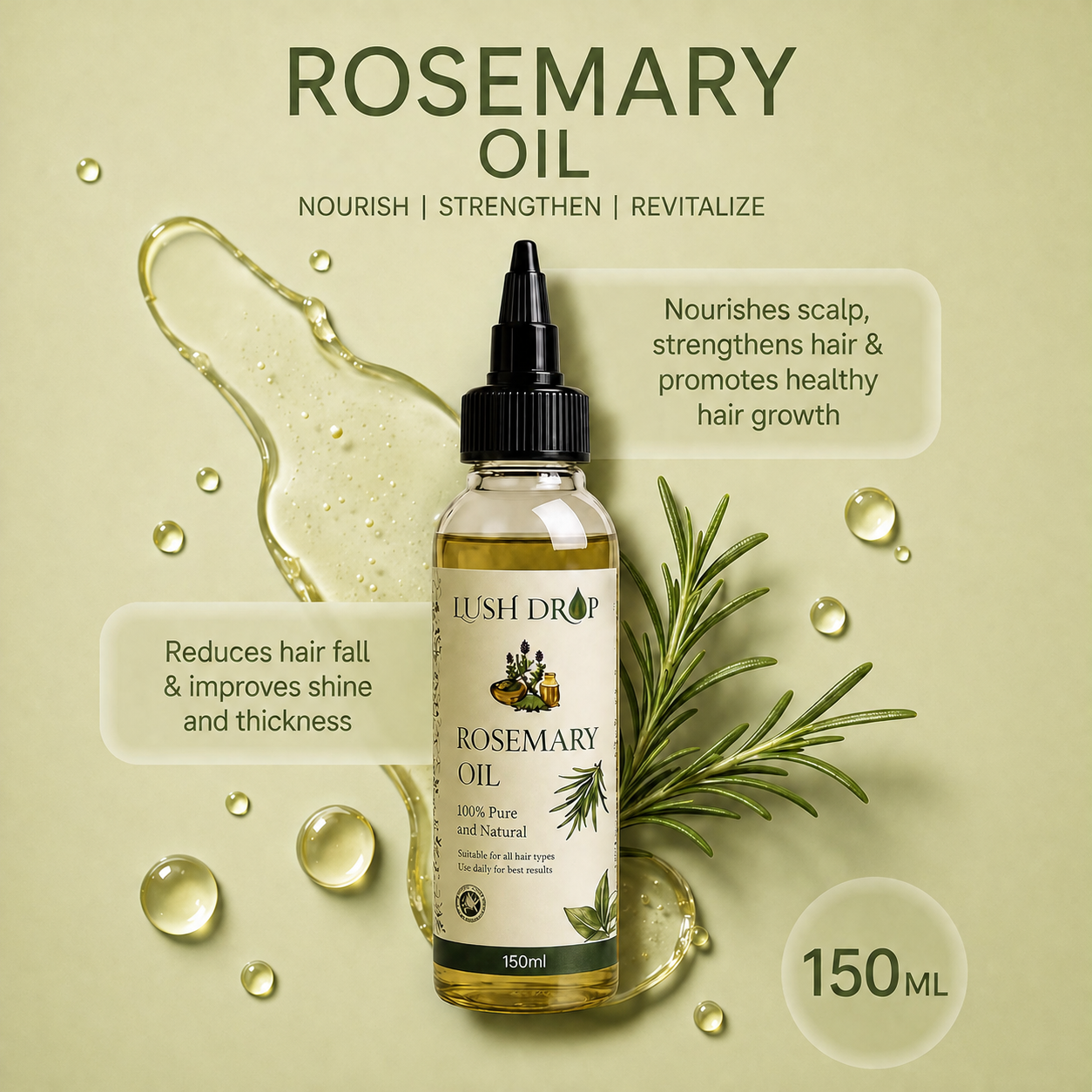 Rose Mary Hair Oil