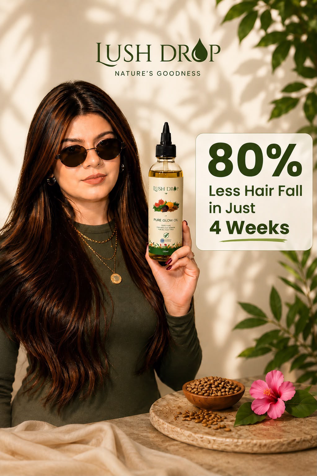 Pure Glow Hair Oil Best Results In Just 30 Days